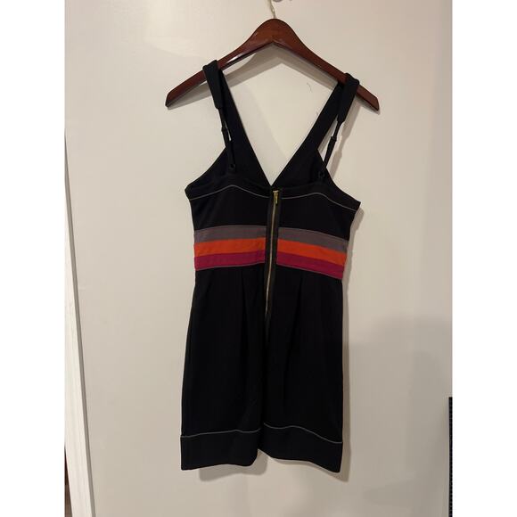 BCBGMaxazria Black Stripe Fitted Dress, Size 6, KB435 - Picture 3 of 4